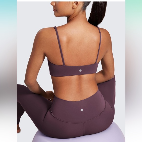 CRZ YOGA Butterluxe High Waist Pants & Spaghetti Strap Top Purple BUNDLE US S - Picture 3 of 15